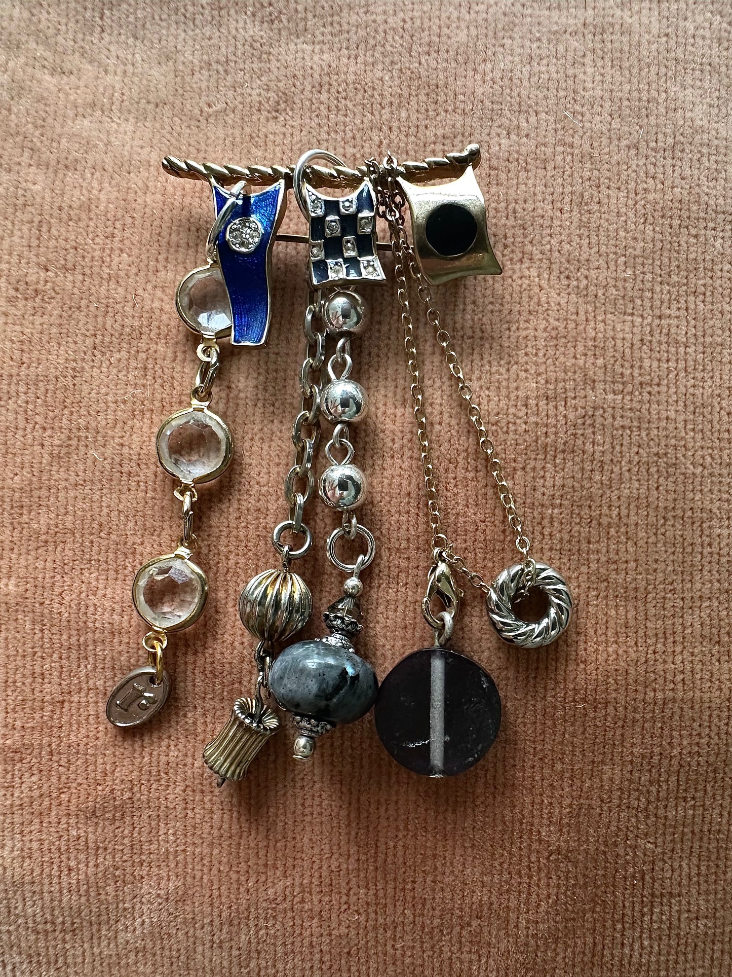 Flags Vintage Charm Brooch