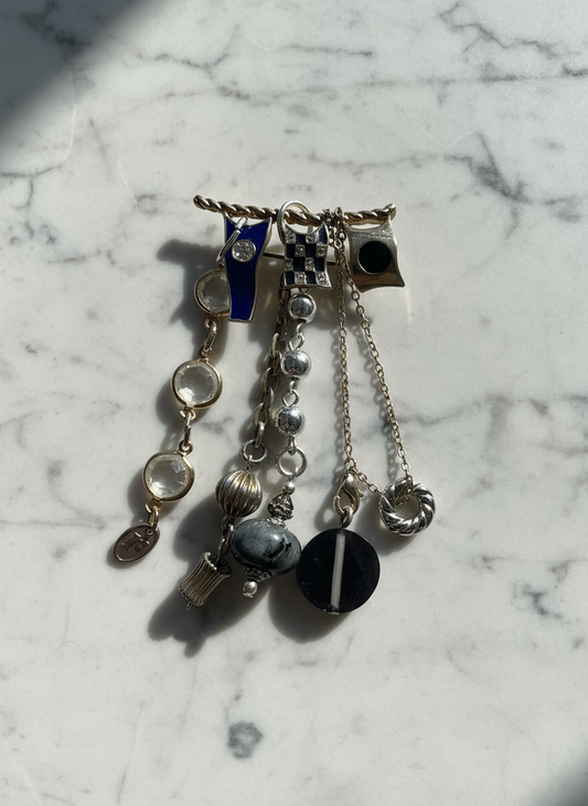 Flags Vintage Charm Brooch