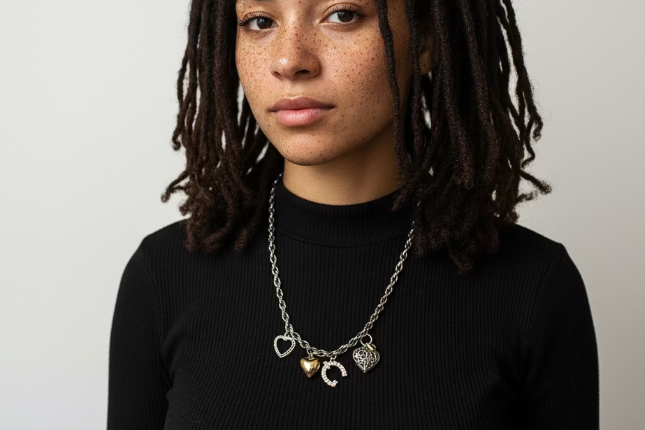 Lucky Twist Upcycled Charm Necklace