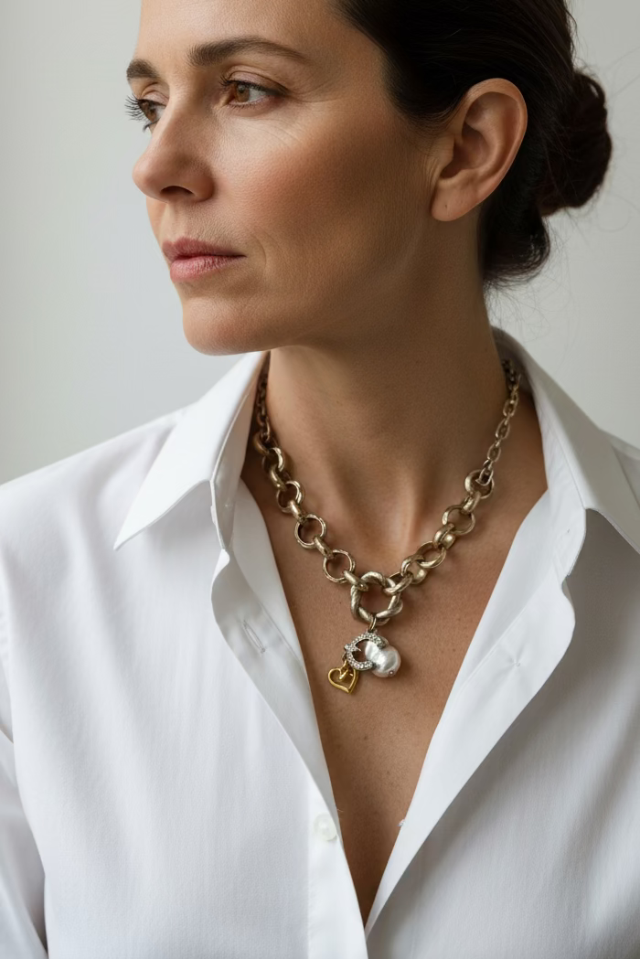 Forever Favourite Upcycled Vintage Charm Necklace