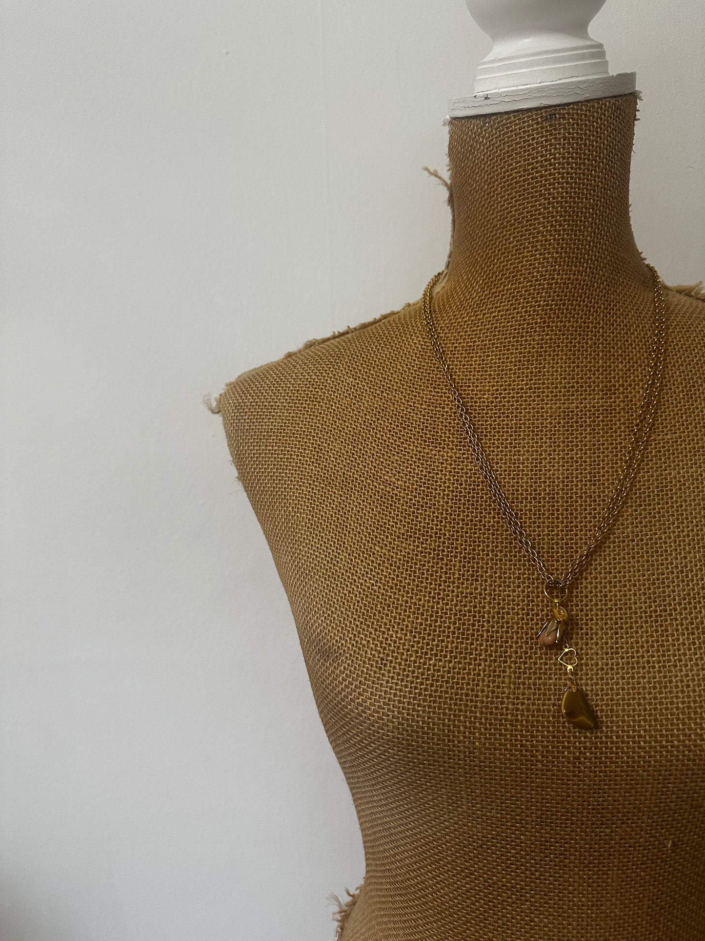 Love Wrapped Upcycled Vintage Charm Necklace