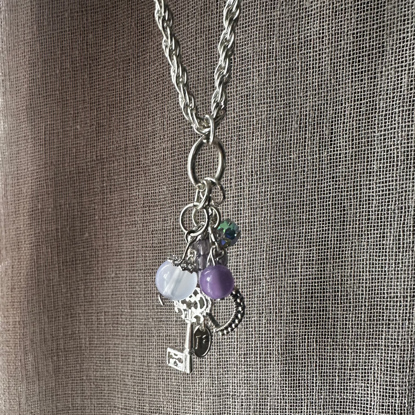 Love Lila Upcycled Vintage Charm Necklace