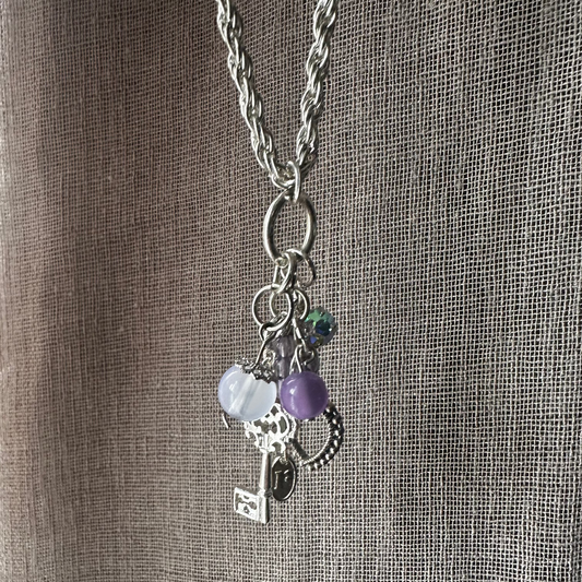 Love Lila Upcycled Vintage Charm Necklace