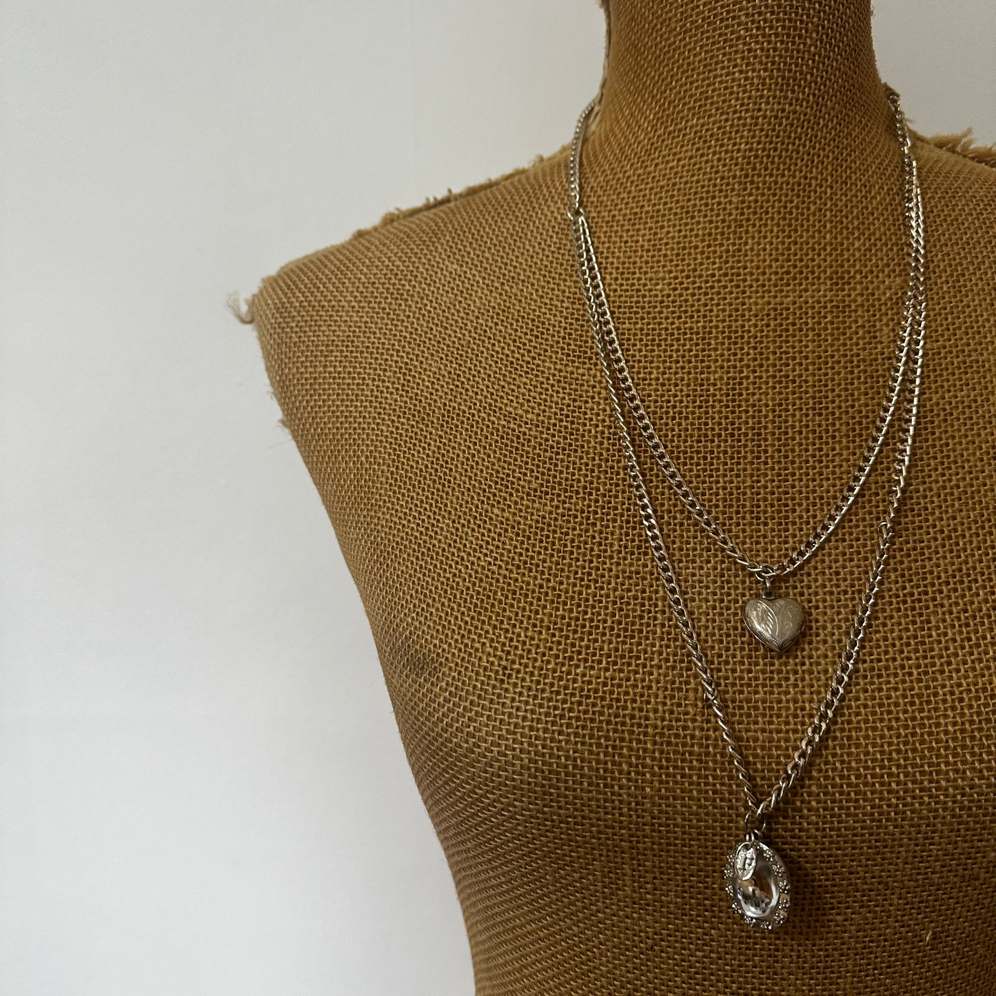 Love Locket Upcycled Charm Necklace