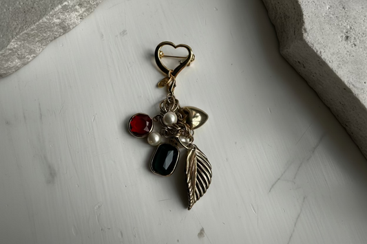 Heartfelt Charm Dangle Brooch