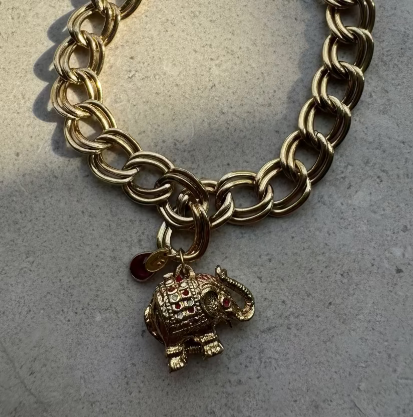 Chunky Trunky Vintage Charm Necklace