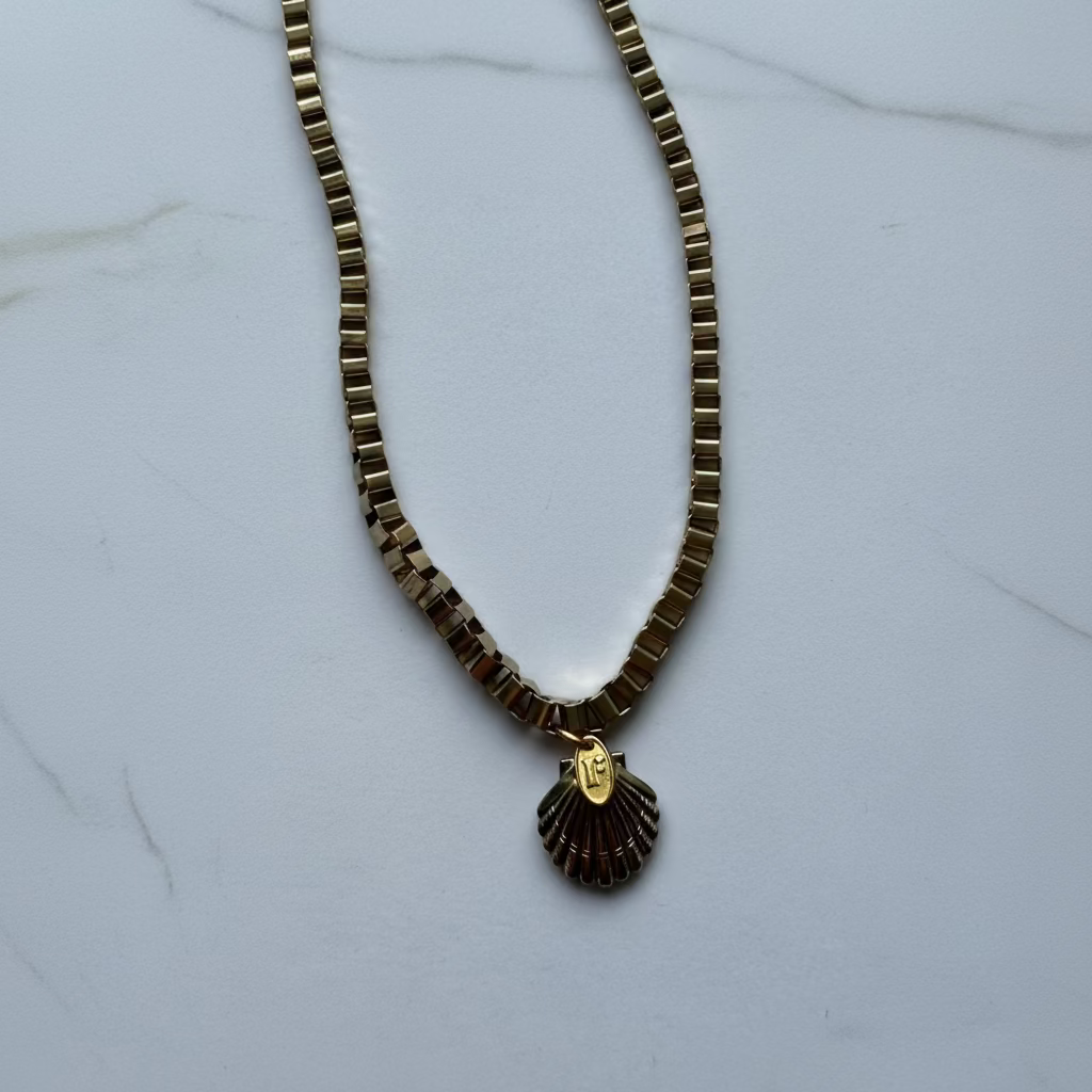 See Shells Vintage Charm Necklace