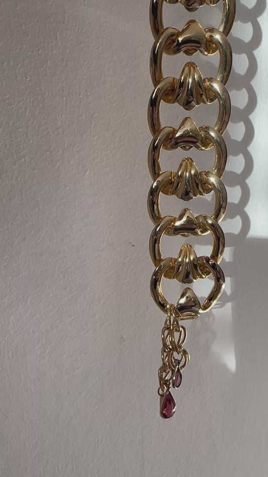 Chunky Link Dangle Bracelet